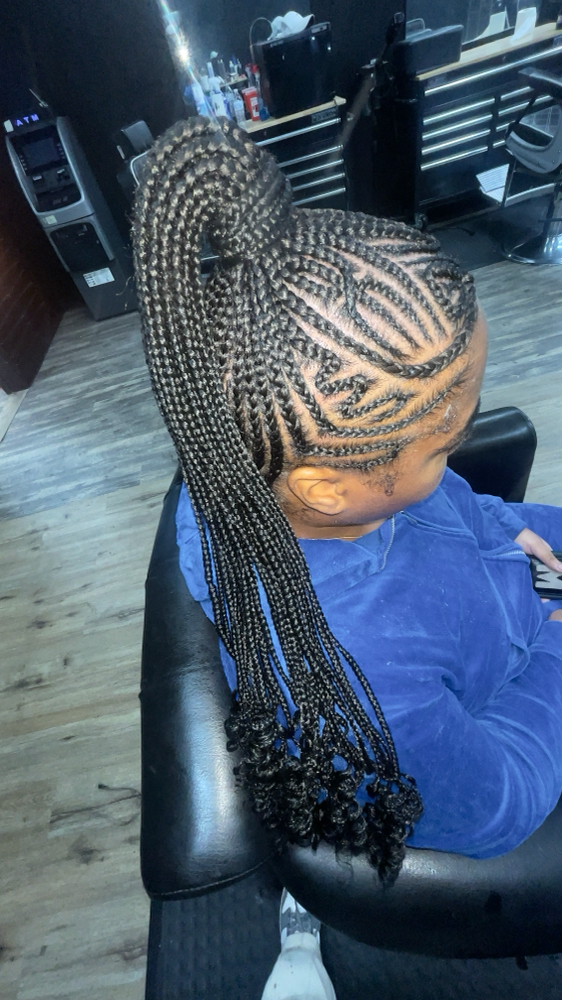 Design Feed In Ponytail at Yourfavorite hairbraider in Spanaway, WA