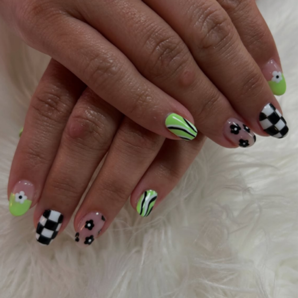 Structured Gel Mani with Helayna at Heartbreak Nail Club in Asheville, NC