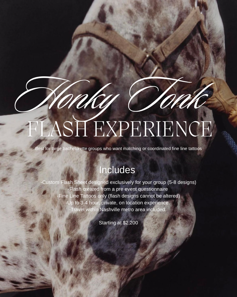 The Honky Tonk Experience at Miss Cowboy Tattoos by Madison Kizer in Lebanon, TN