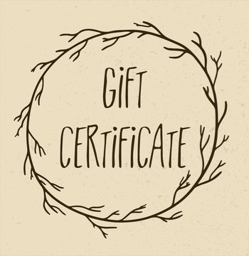 $ Custom Gift Certificate