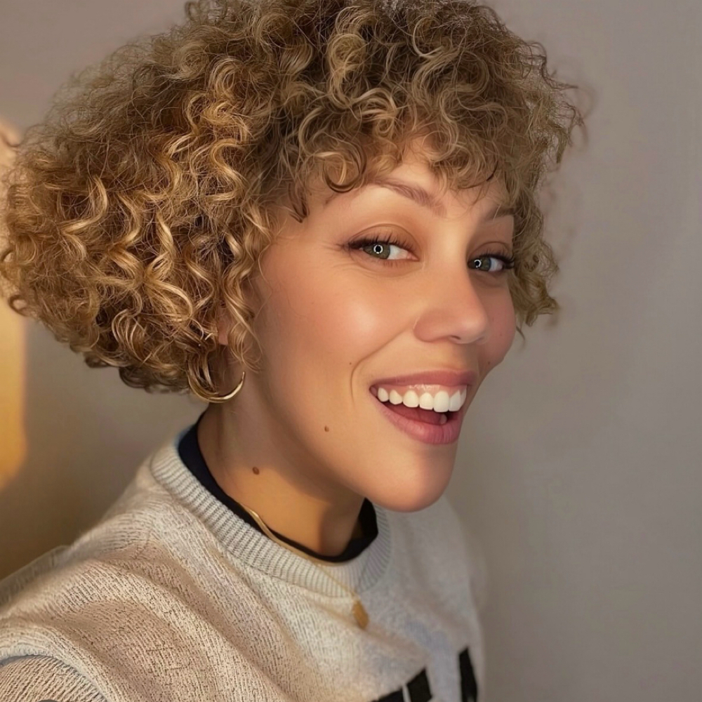 CUSTOMCURLYCUT(Emerging Stylist) at Texture House Salon in Spring, TX