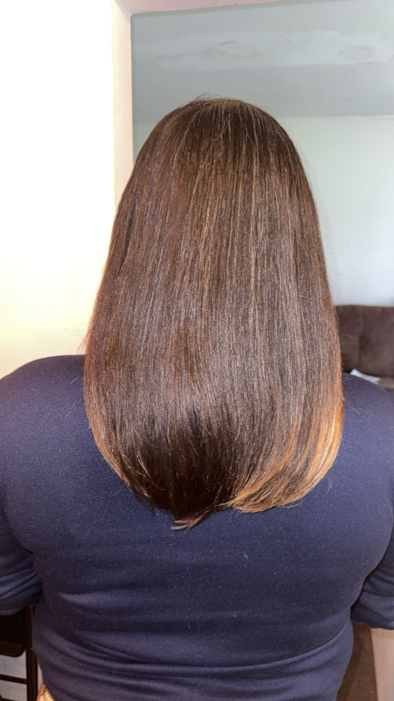 Shampoo , Blow Dry , &Flat Iron
