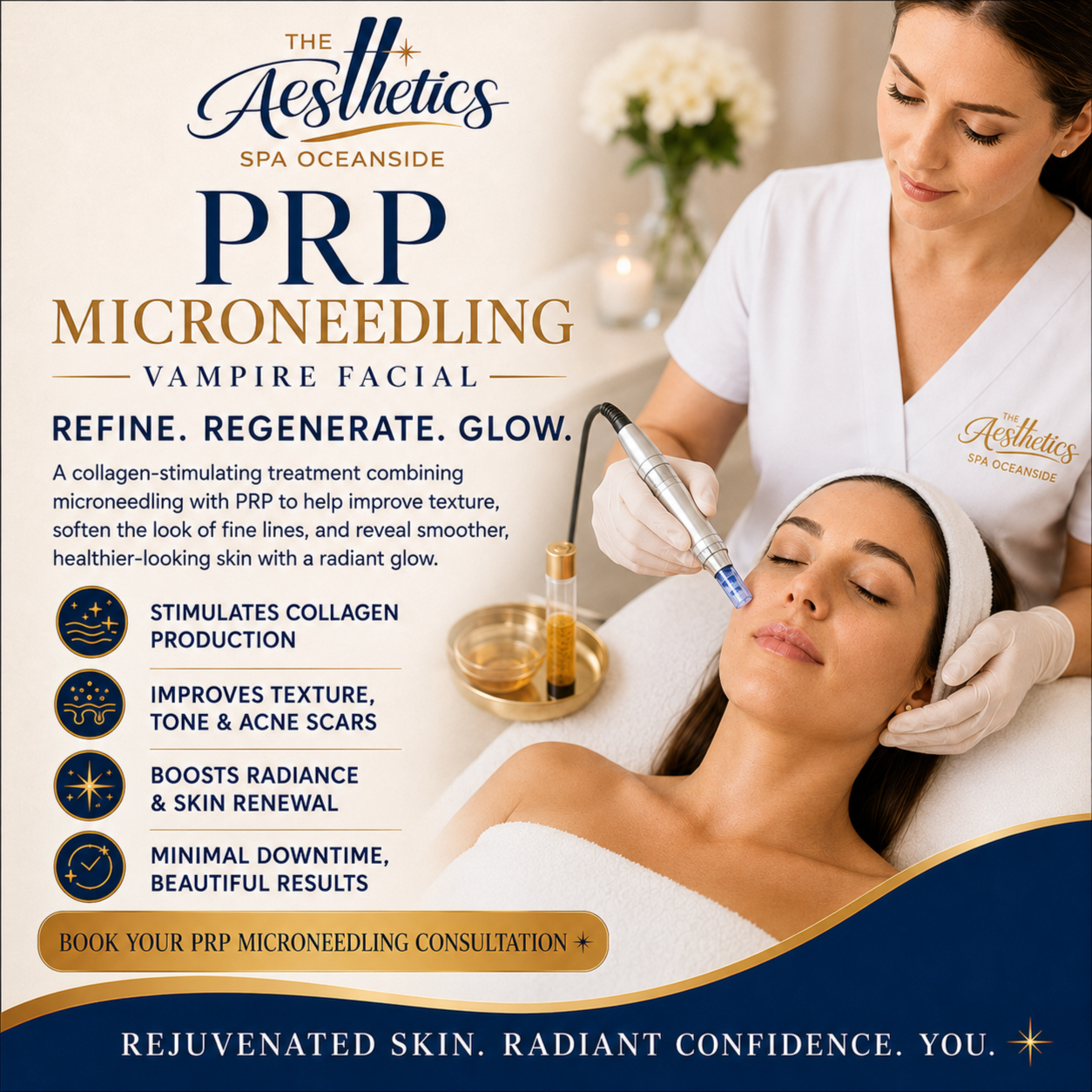 PRP Microneedling Vampire Facial at The Aesthetics Spa in Oceanside, NY