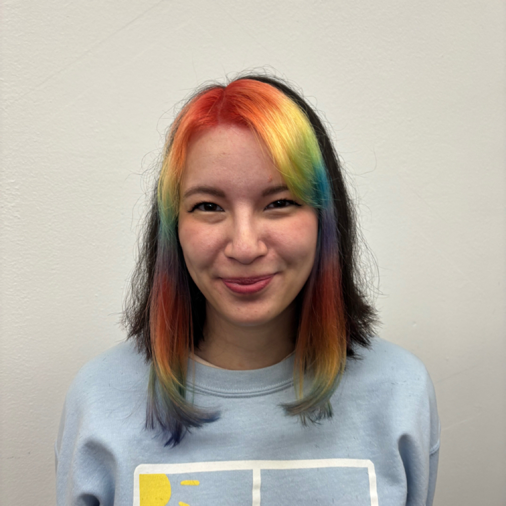 vivid money piece at Ladybug Cuts in Mission Hills, CA