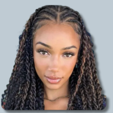 Fulani/Sew In at Africana Star Braiding Salon in Los Angeles, CA