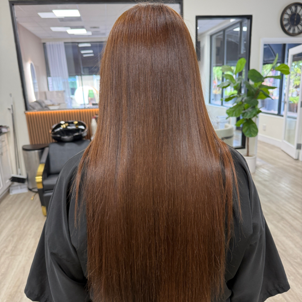 ProAddiction Smoothing Treatment at Mila Blonde Studio in Aventura, FL
