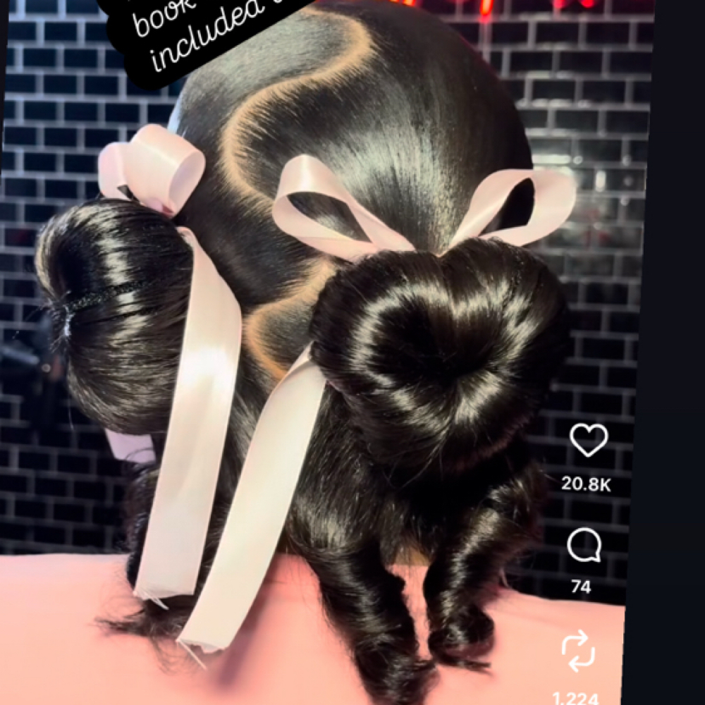 Valentine Mock Modle at ROOTED By DESTINY LUXURY SALON in Katy, TX