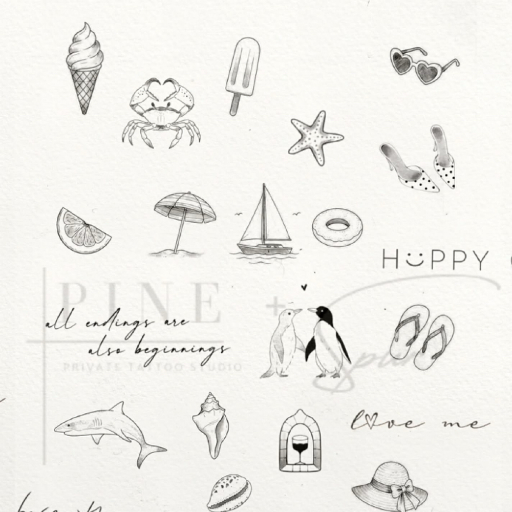 Summer Flash Special at Pine + Spur Tattoo in Southwick, MA
