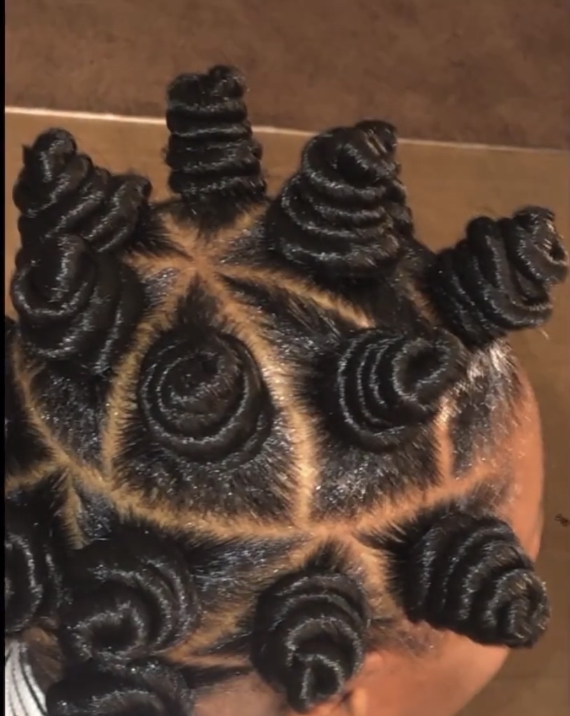 Bantu Knots W/ Weave