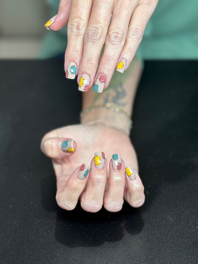 Simple Nail Art at Nails • Taylor’d in Cape Girardeau, MO