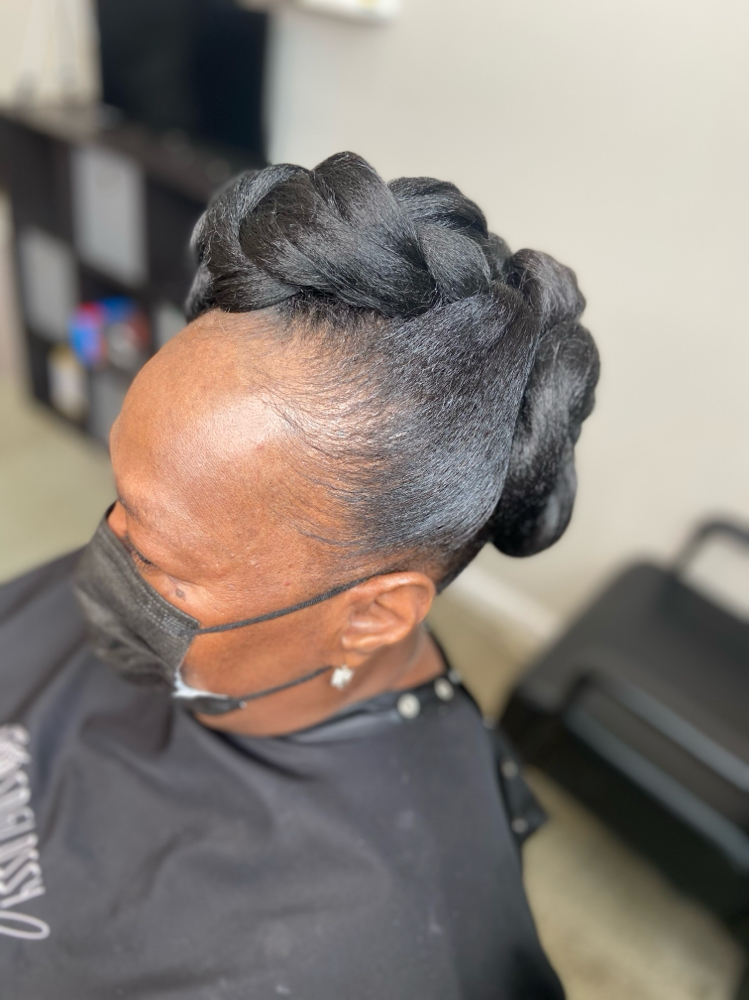 Molded Updo Style