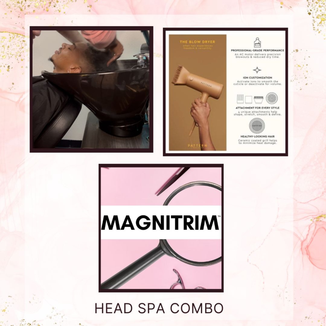Shampoo, Blow Dry & Magni-Trim