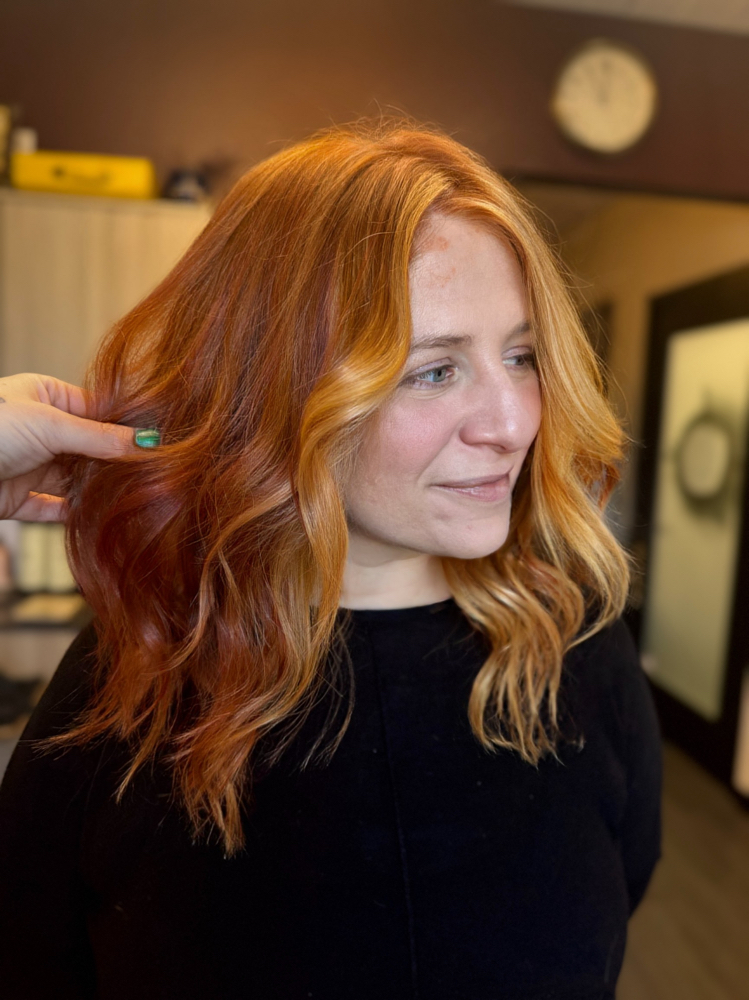 Root Color + Accent Blonding