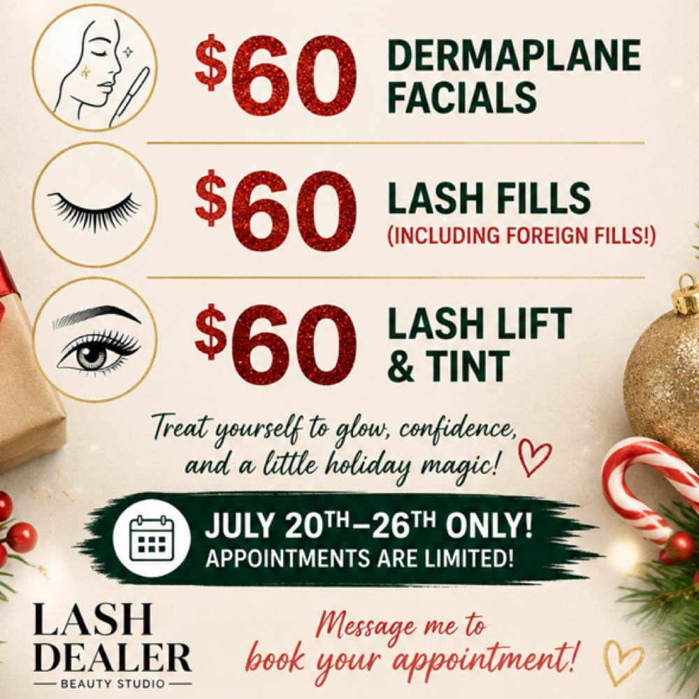Christmas In July LashLift & Tint at Lash Dealer Beauty Studio in Andover, KS