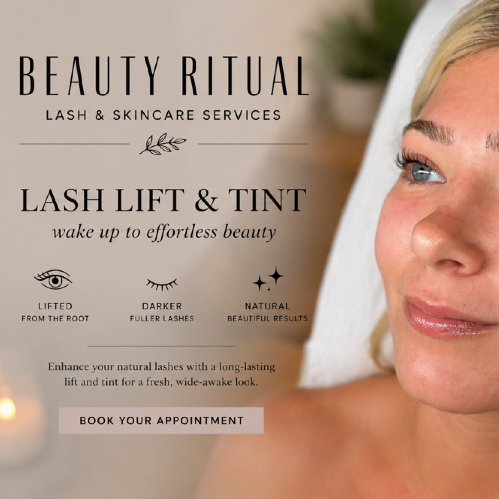 Lash Lift and Tint at Beauty Ritual in Pensacola, FL