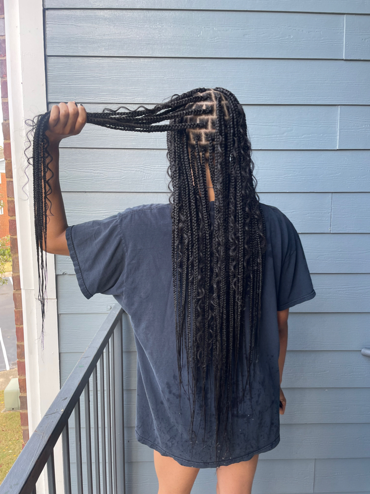 Small Boho Knotless W/ Human Hair