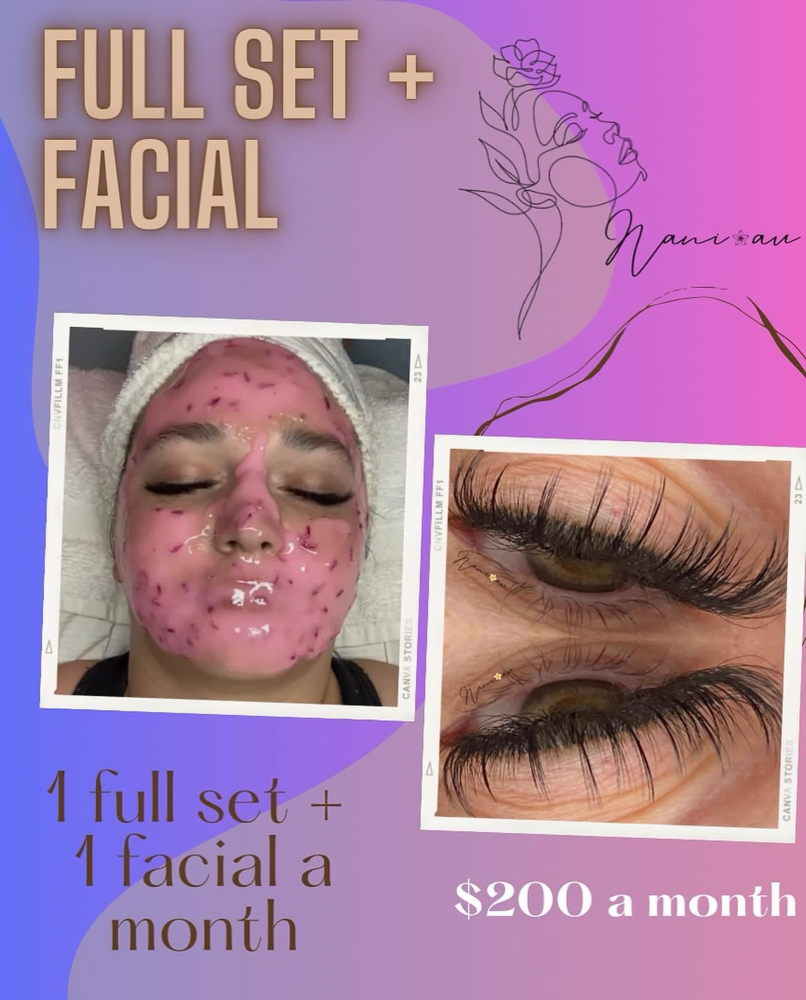 Full Set/Hr Facial Subscription