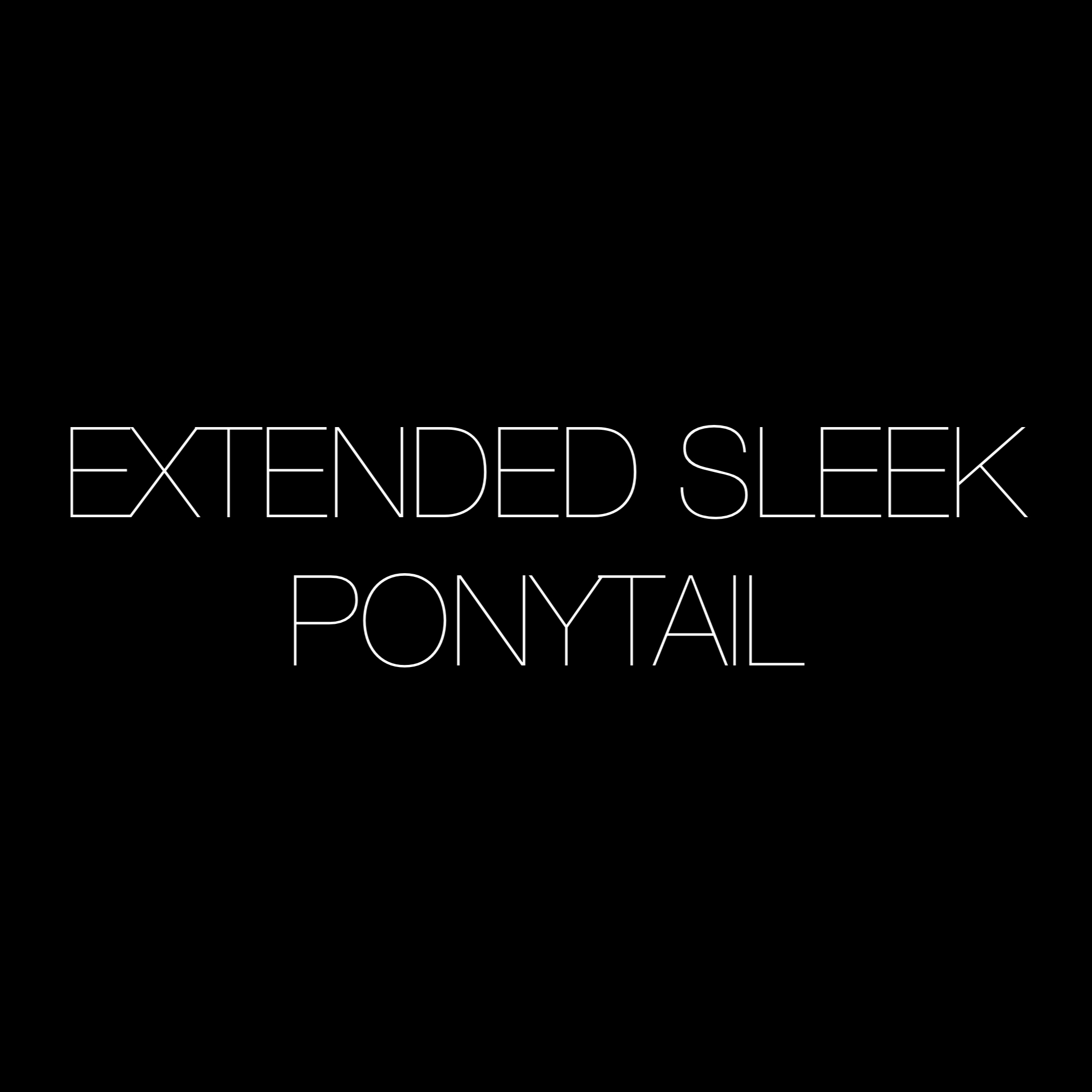 Extended Sleek Ponytail