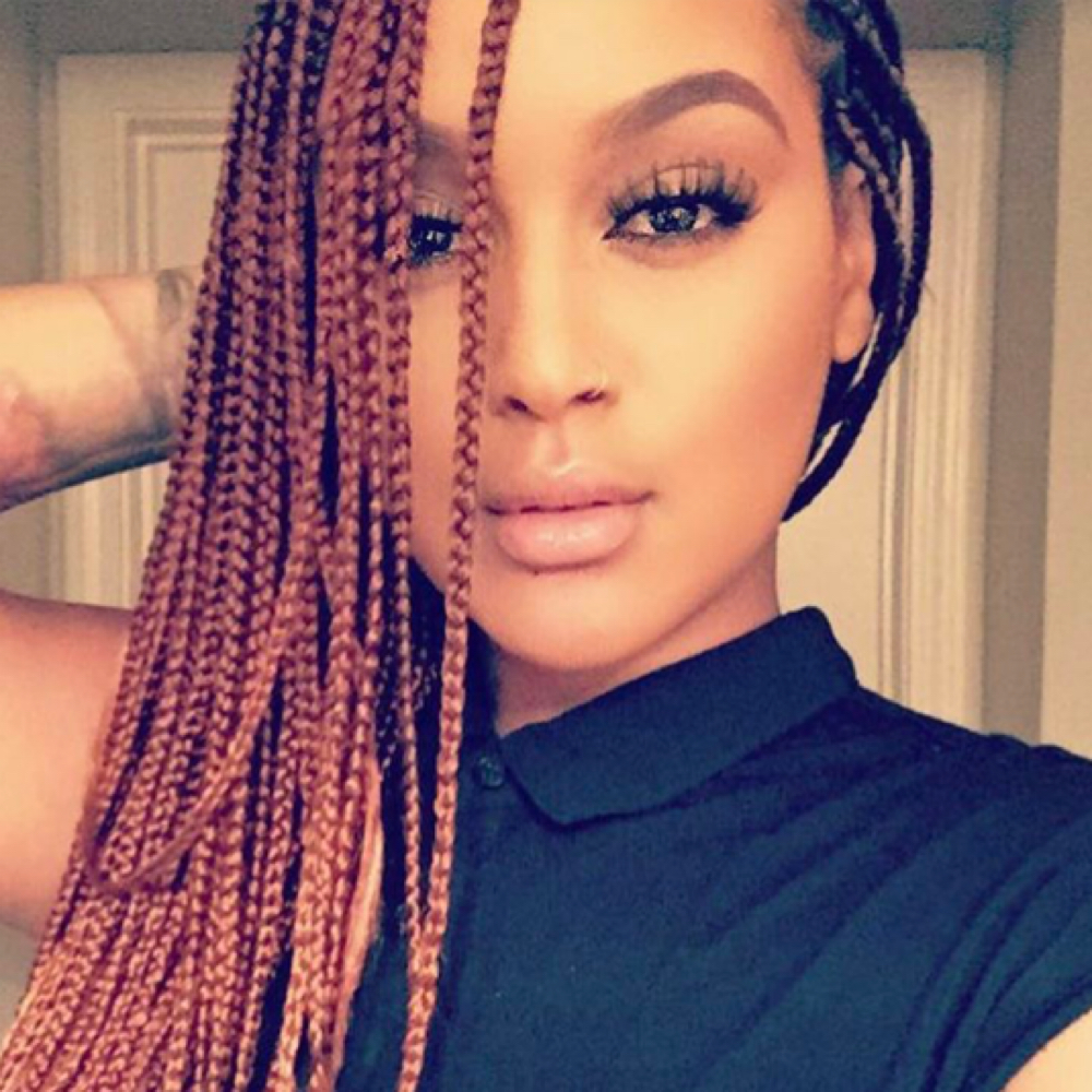 Retouch Box Braids Midback at Zara Hair Braiding Salon in 30328