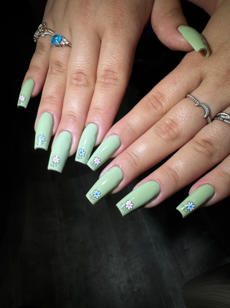 Acrylic Fullset + 10 Basic Design