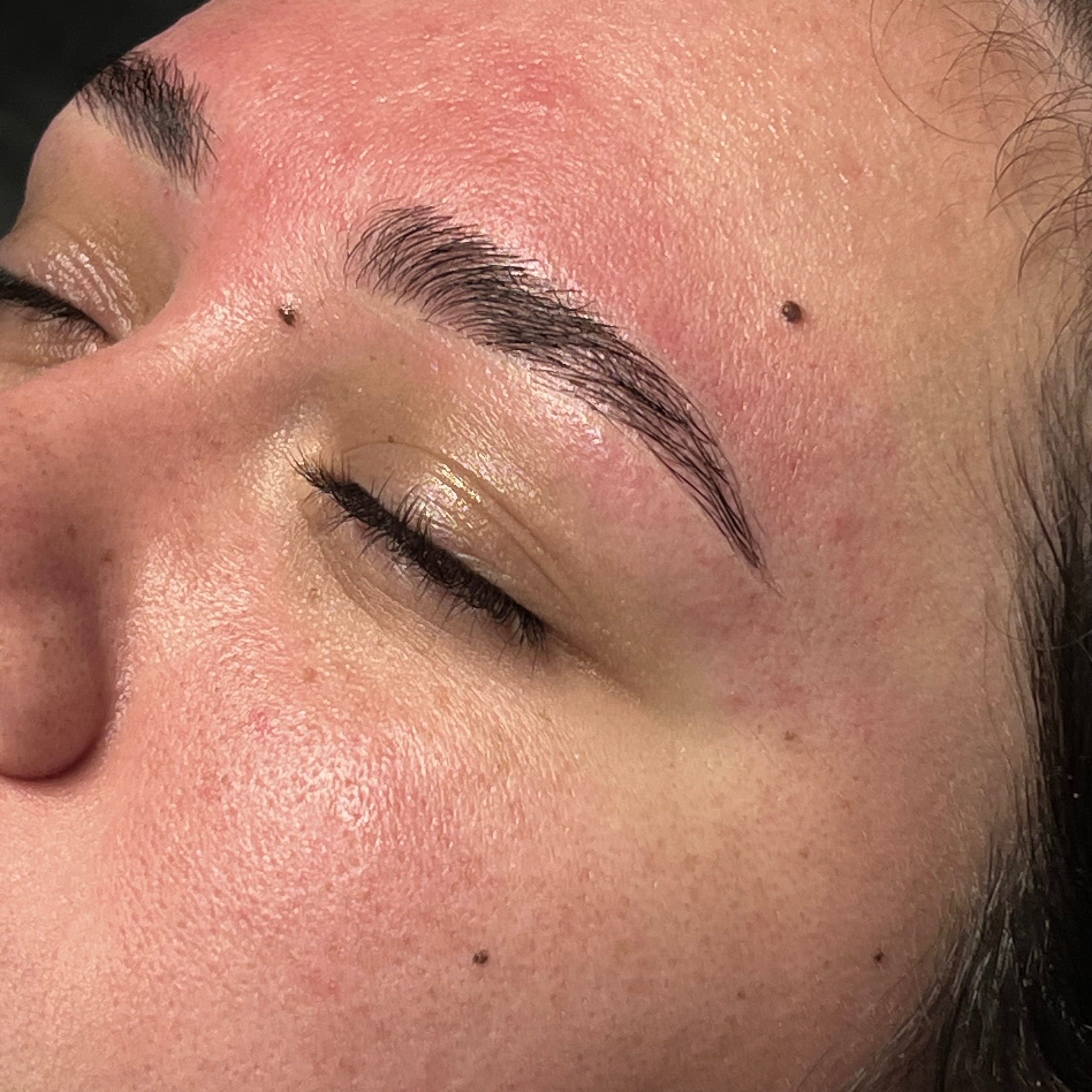 Brow lamination at Martini Esthetics in Concord, CA
