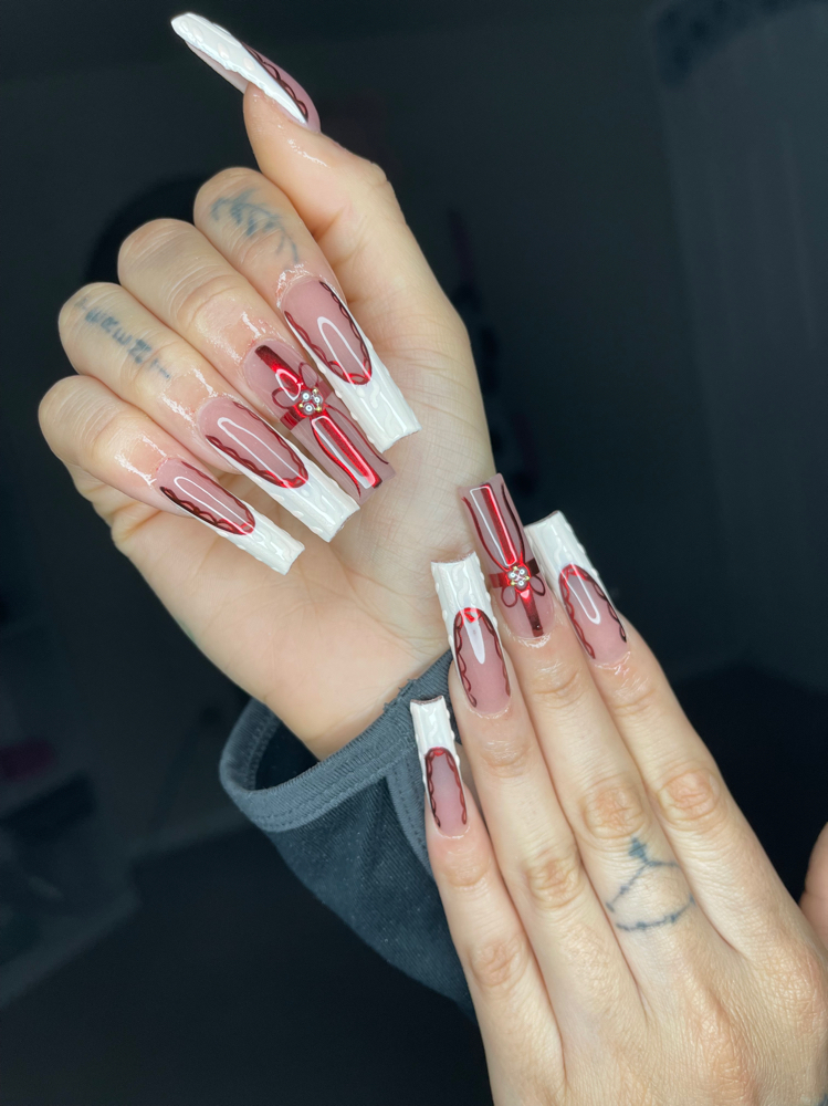 Long Square Acrylic Nails