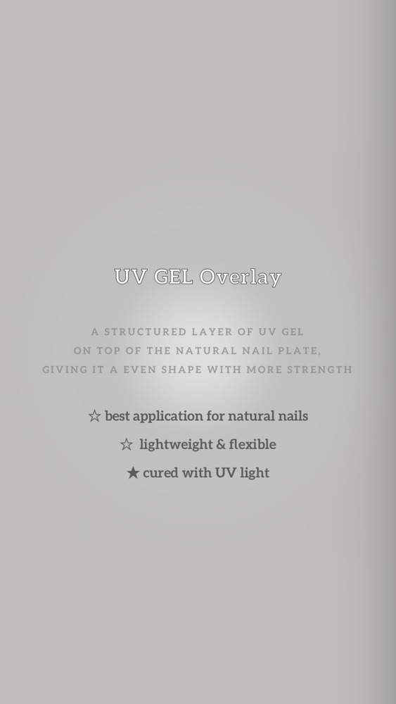 UV Gel/Builder Overlay