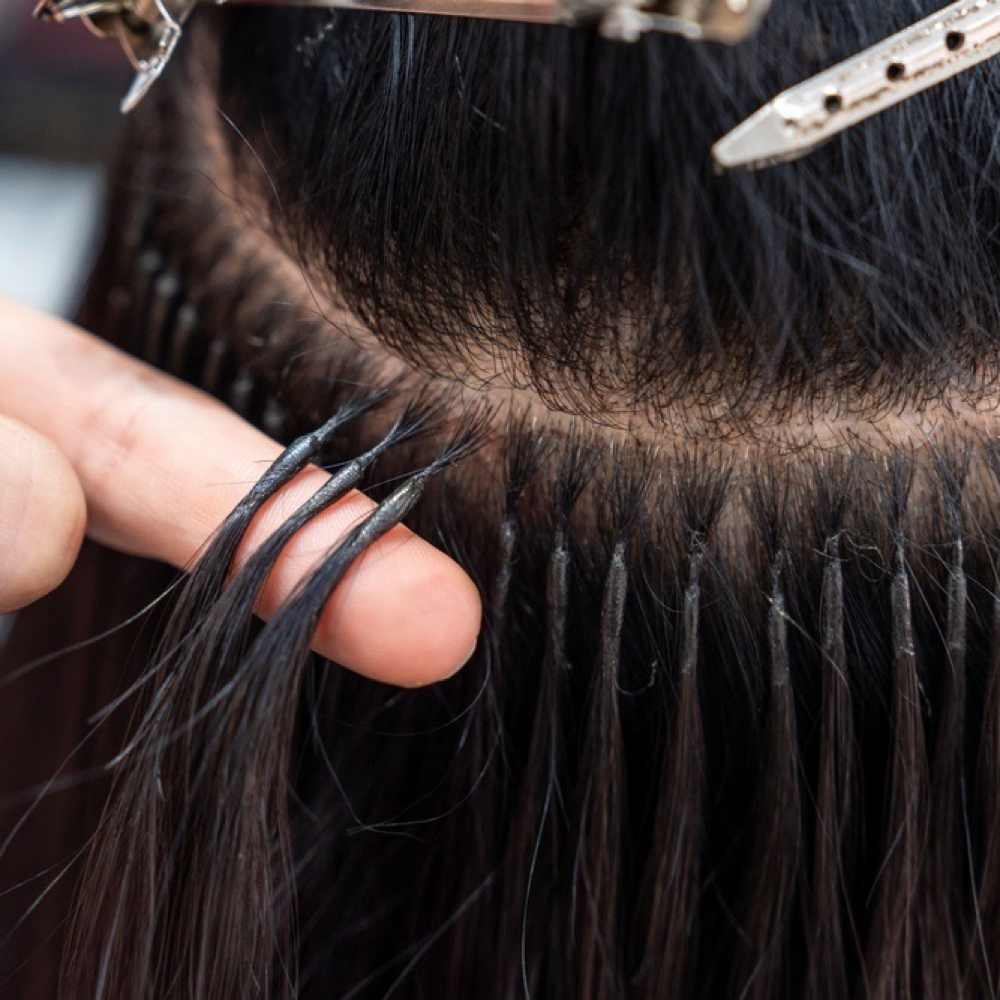 Keratin Tip Hair Extensions at Root & Strand in Toms River, NJ