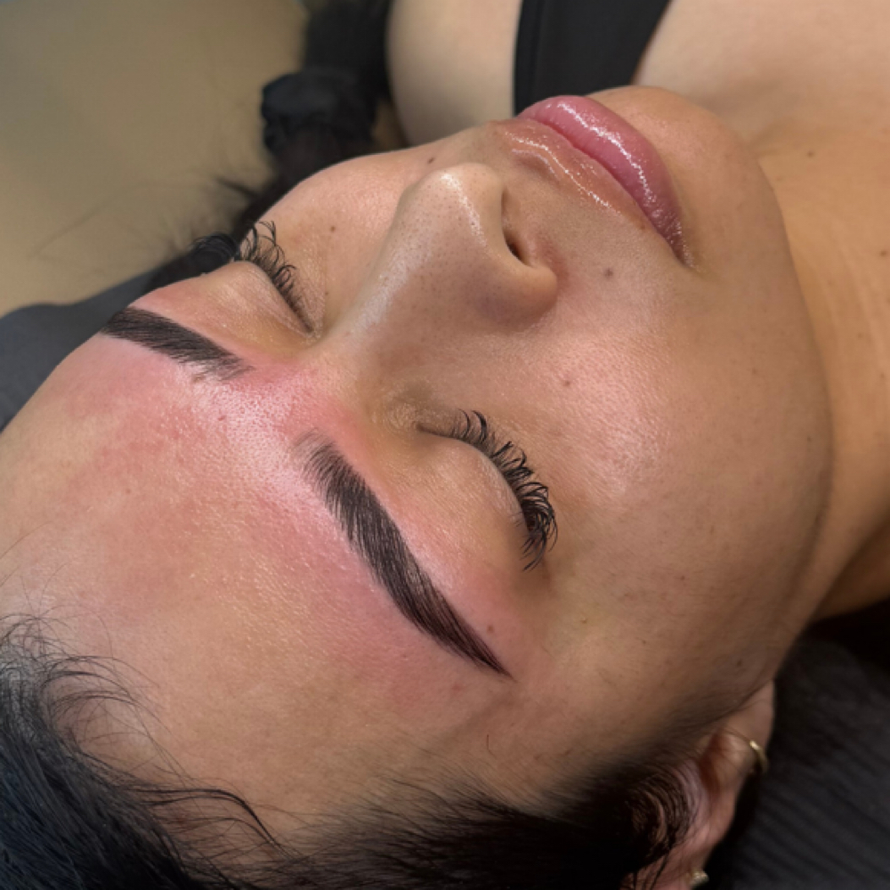 lamination + hybrid stain + wax at 828aesthetics in Henderson, NV