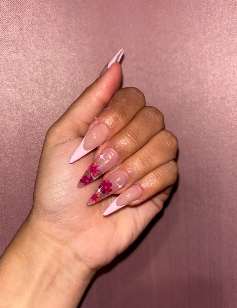 LONG NAIL SET at polished & pampered in arlington, TX