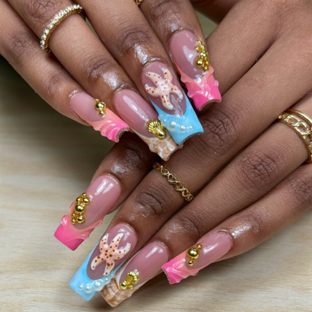 Tier 4 Gel X at Luxe Nailzz in Sacramento, CA