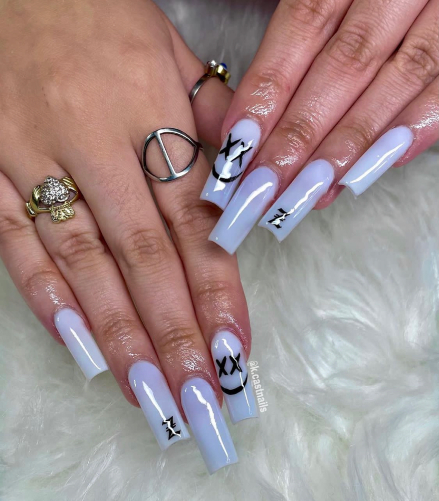 One Color Full Set Acrylic