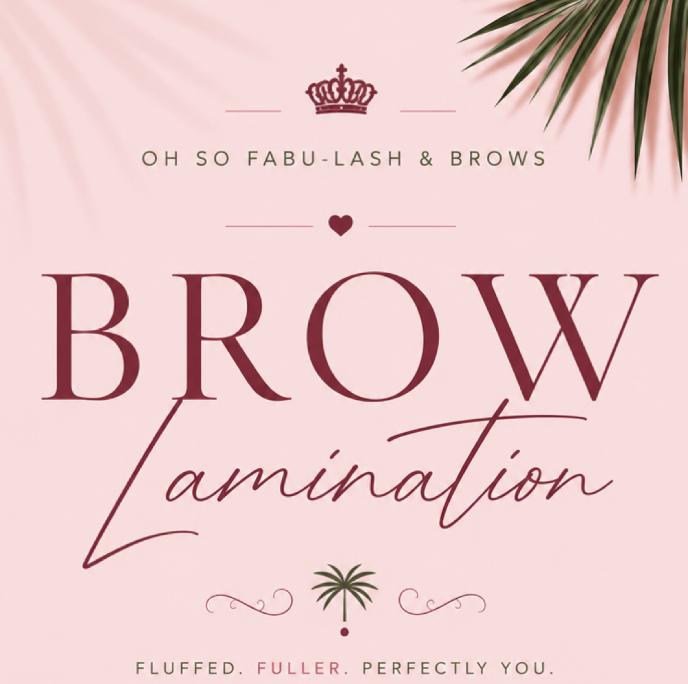 Brow Lamination Service Only at Oh So Fabu-Lash & Brows in Delray Beach, FL