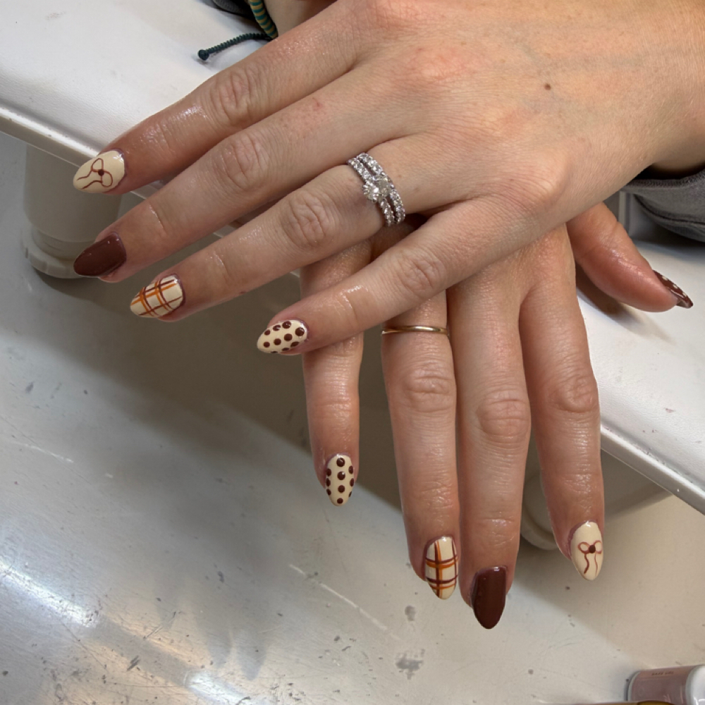Gel X Fill: Moderate Art at KC Nails & Spa in Washington, PA