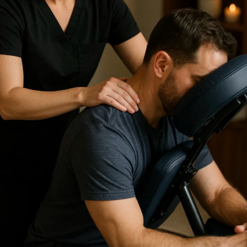 30 Min Revitalizing Chair Massage at - Alma & Co. - Massage and Wellness in Prairie Village, KS