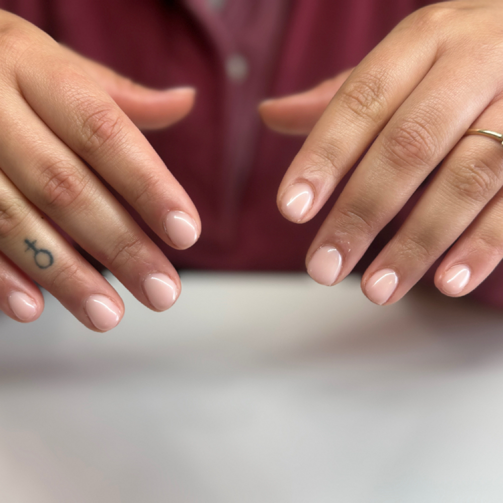 Structured Gel Mani at Speakeasy Salon in Appleton, WI