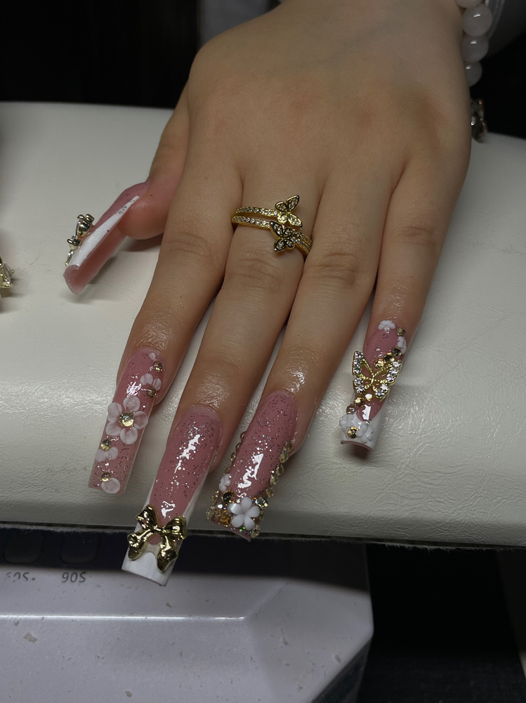 ♥ • Full Acrylic XXL Set at nailsbyyxsc in Caldwell, ID