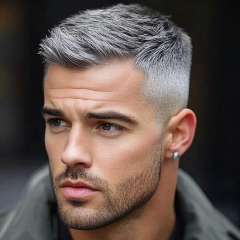Men’s Grey Blending at J & C Legacy Salon in Dawsonville, GA