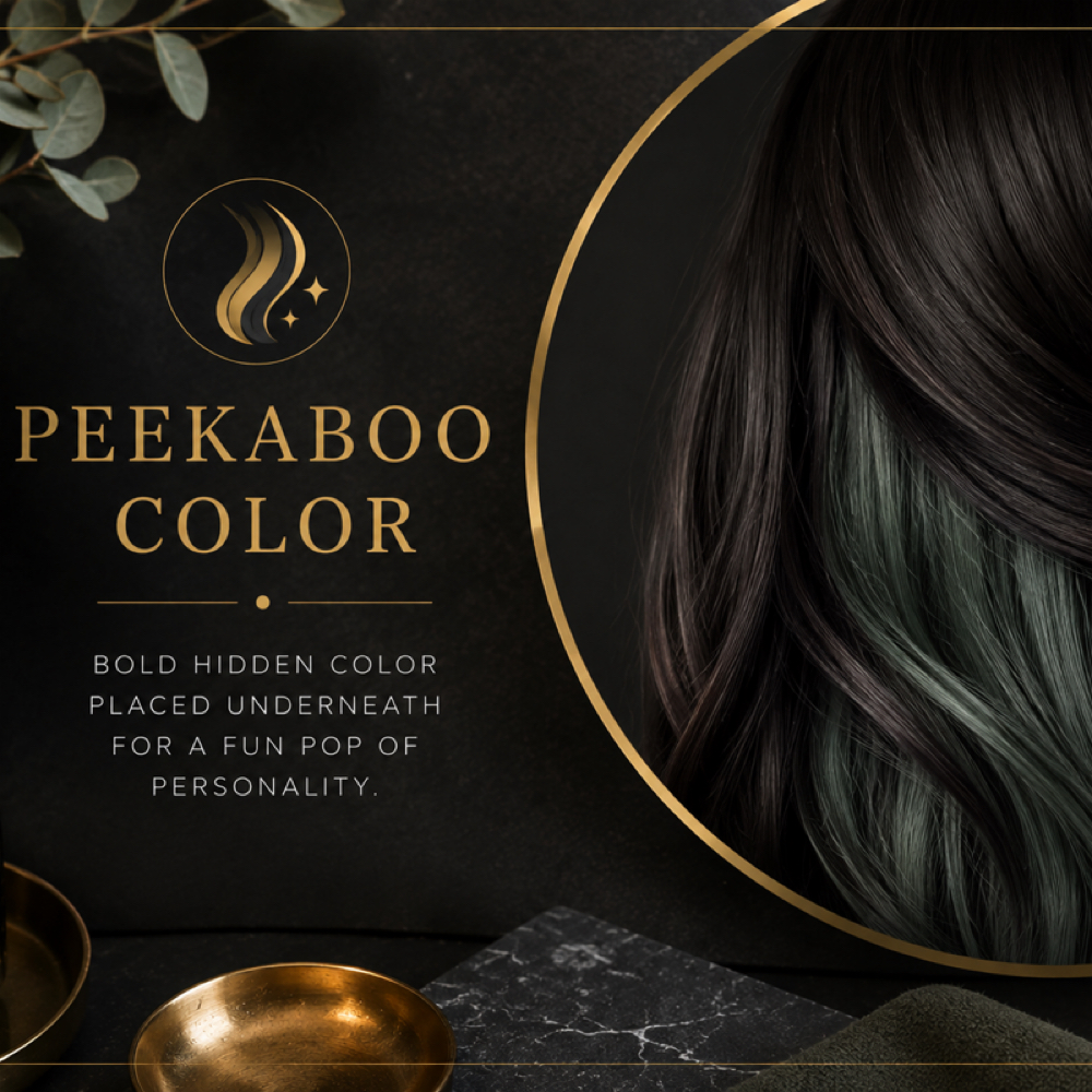 Hair Tips Or Peek-A-Boo Color at Studio 37 in Dix, IL