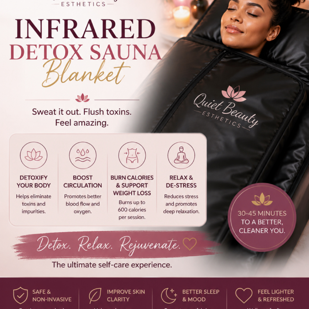 Infrared Detox Sauna Blanket at Quiet Beauty Esthetics By Tamika in Columbia, SC