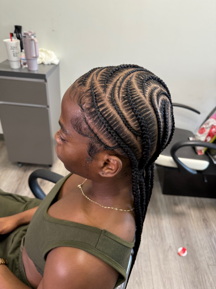 Womens CornRows/ Stitch/ Freestyle at Manou Locs & Braids in Atlanta, GA