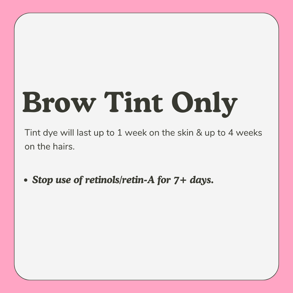 Brow Tint Only