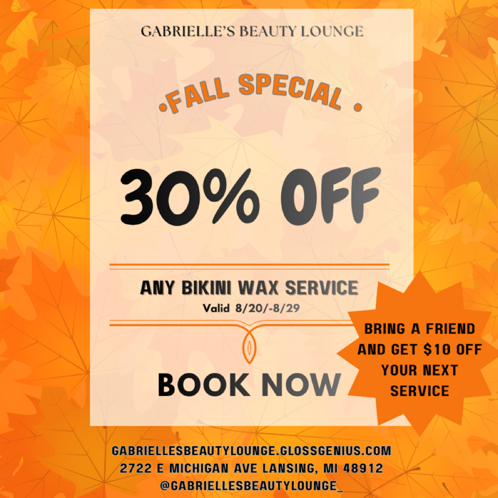 Bikini Full at Gabrielle's Beauty Lounge in Lansing, MI