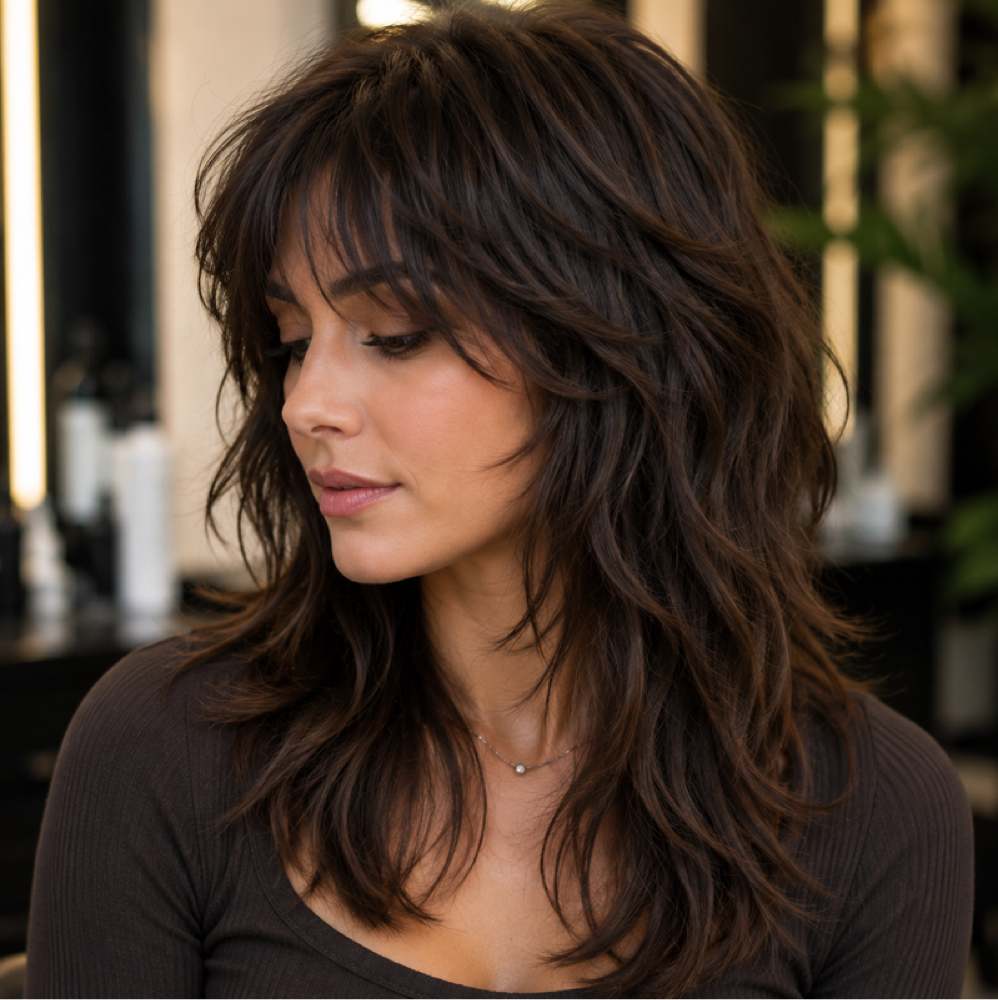 Wolf Haircut + Blow-Dry at Dania’s Hair Studio in Tampa, FL