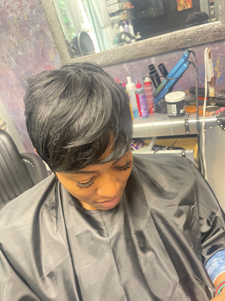 Natural Press (Short Hair)