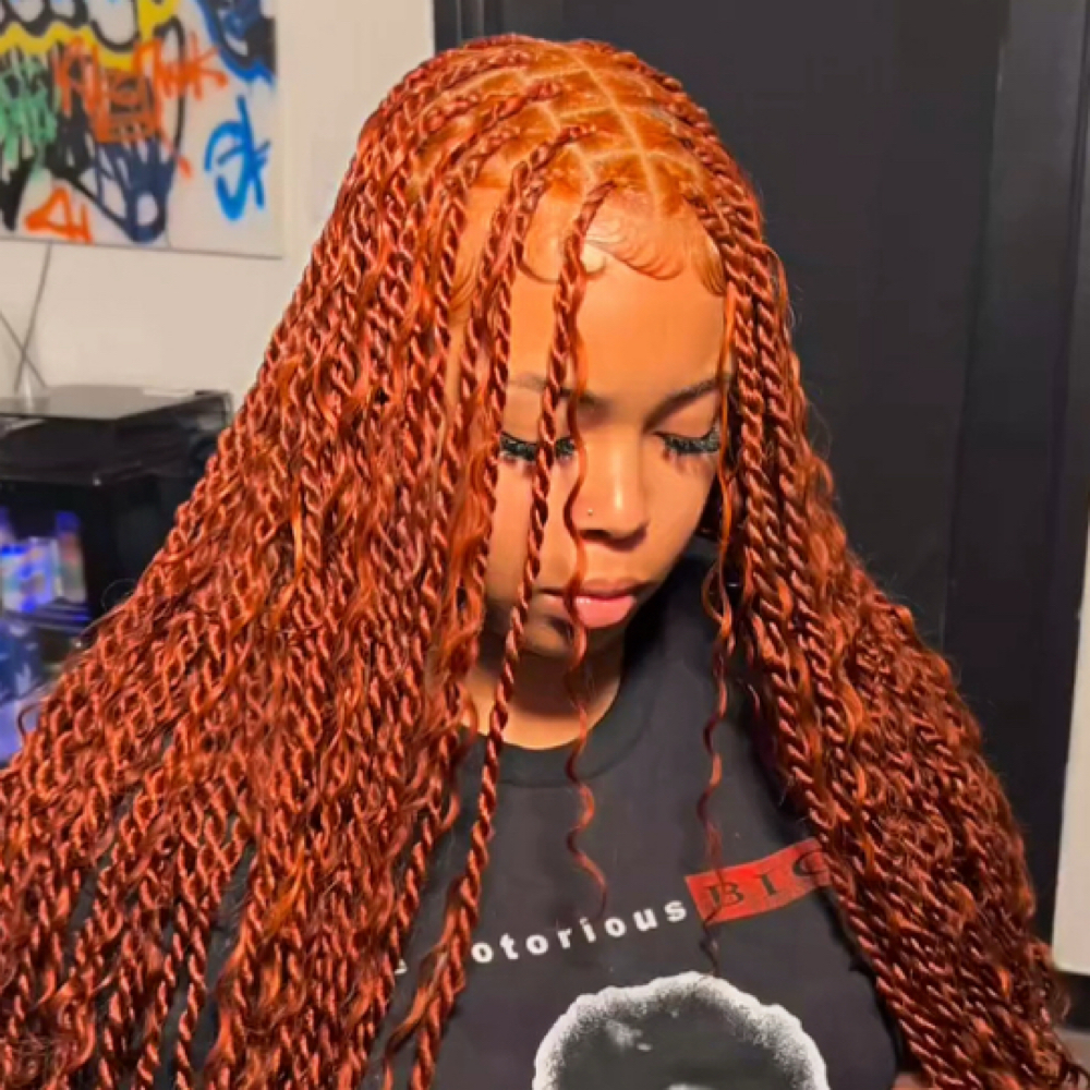 Boho Senegalese Twists at Beauty By Lucky in Alexandria, VA