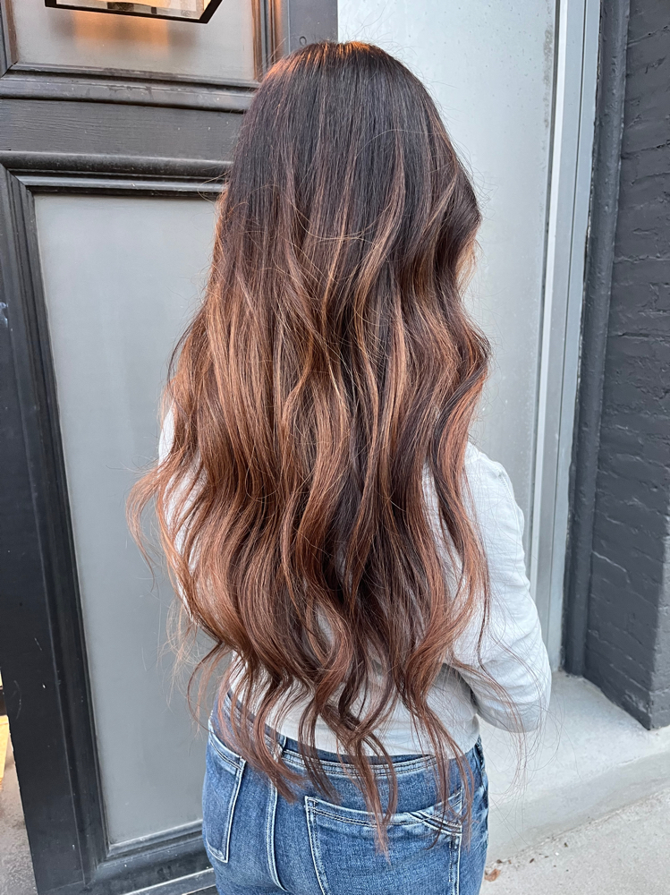 Balayage, Toner, And Cut