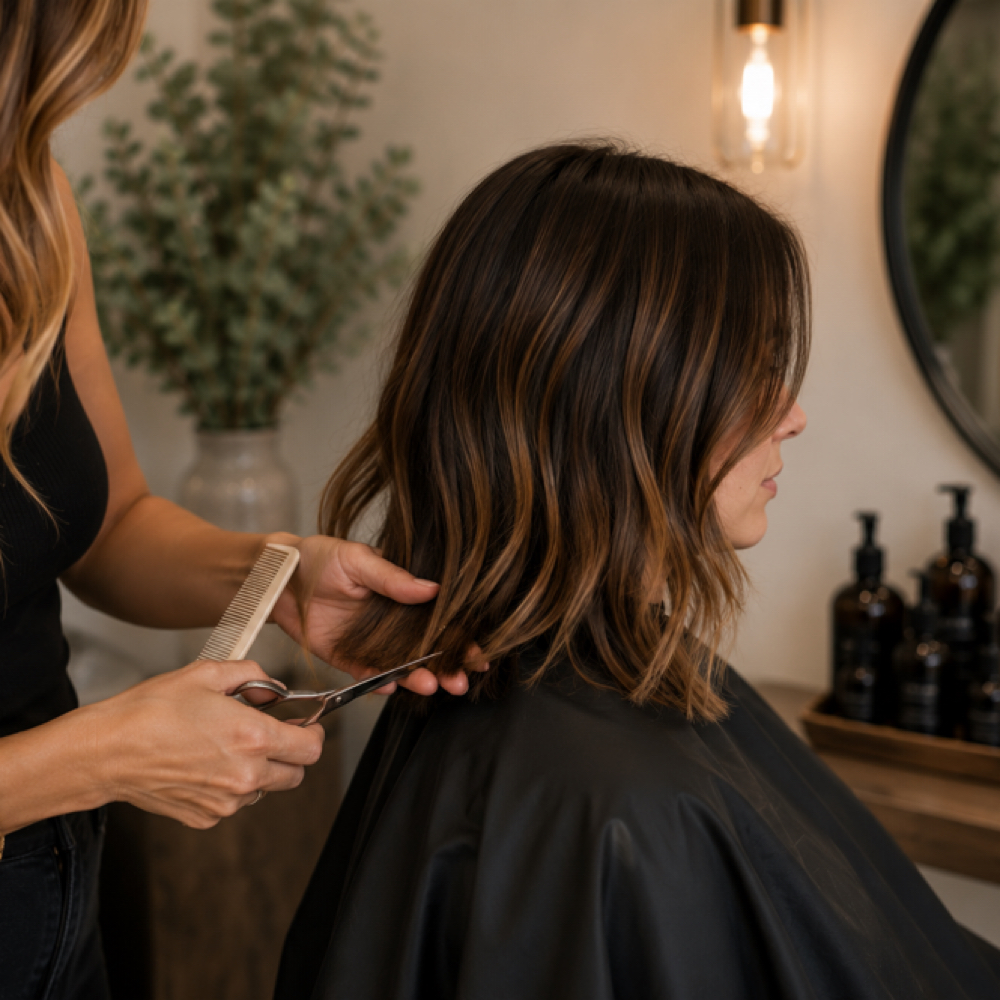 Women’s Haircut, Medium Length at Robyn Nicole Salon in Simi Valley, CA