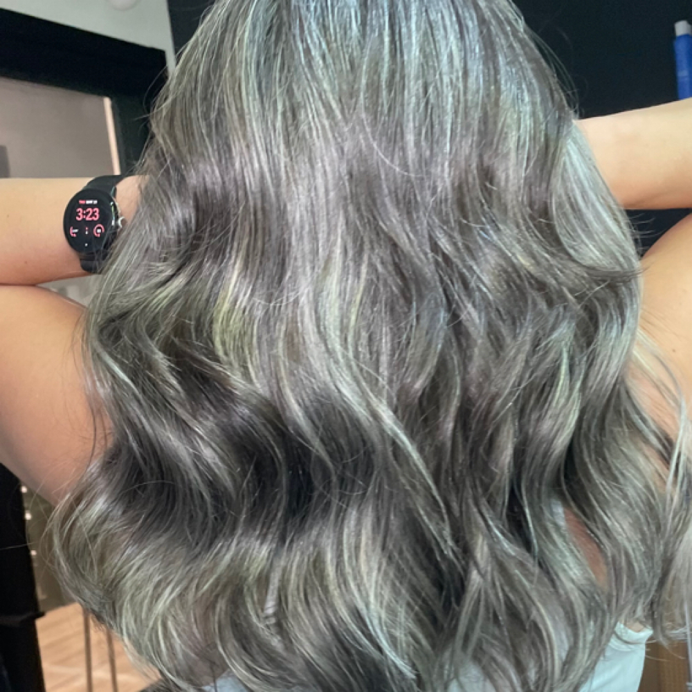 Grey Correction Blend/ Full Day at Kat’s Color Studio in Summerville, SC