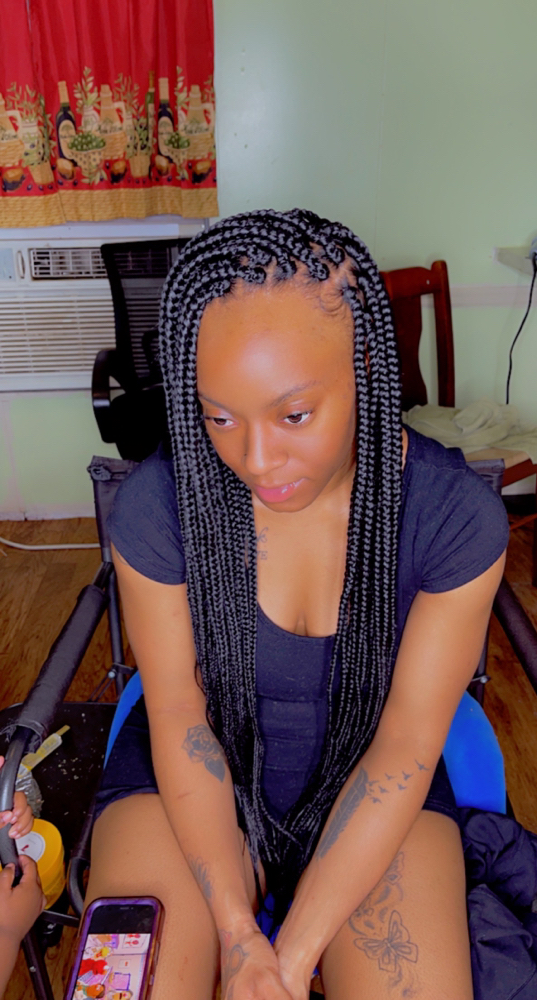 Medium box braids